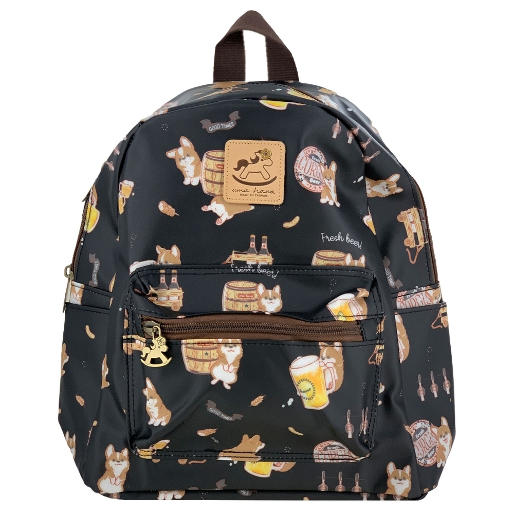 Waterproof Corgi Mini Small Travel Backpack
